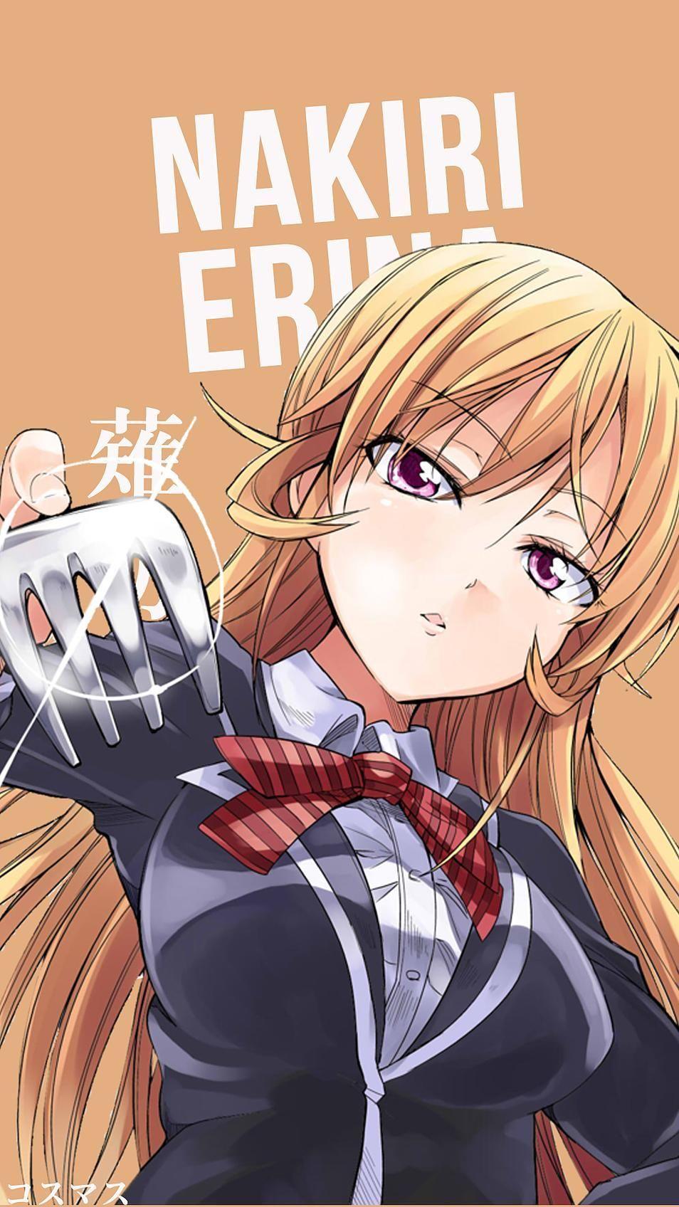954x1696 Nakiri Erina. Colorear anime, Personajes de anime, Arte de anime