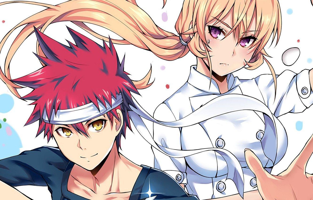 1332x850 Wallpaper Erina Nakiri's, In the search for the divine recipe, Soma Yukihira, Shokugeki No Soma, cooks image for desktop, section сёнэн