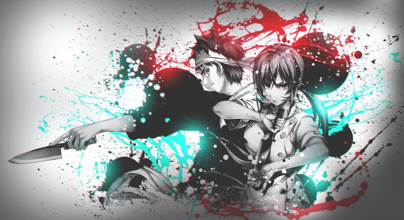 1285x700 Yukihira souma and erina nakiri wallpaperx1046