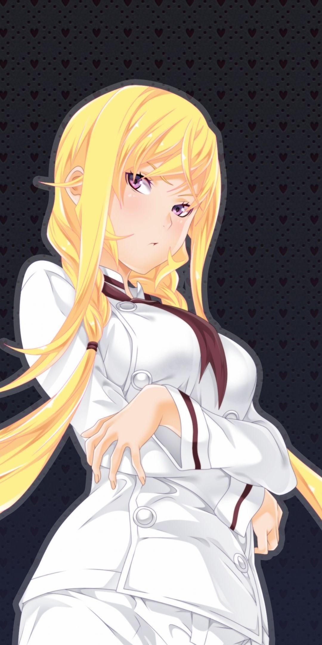 1080x2160 Download 1080x2160 wallpaper blonde, anime girl, erina nakiri, honor 7x, honor 9 lite, honor view HD image, background, 17487