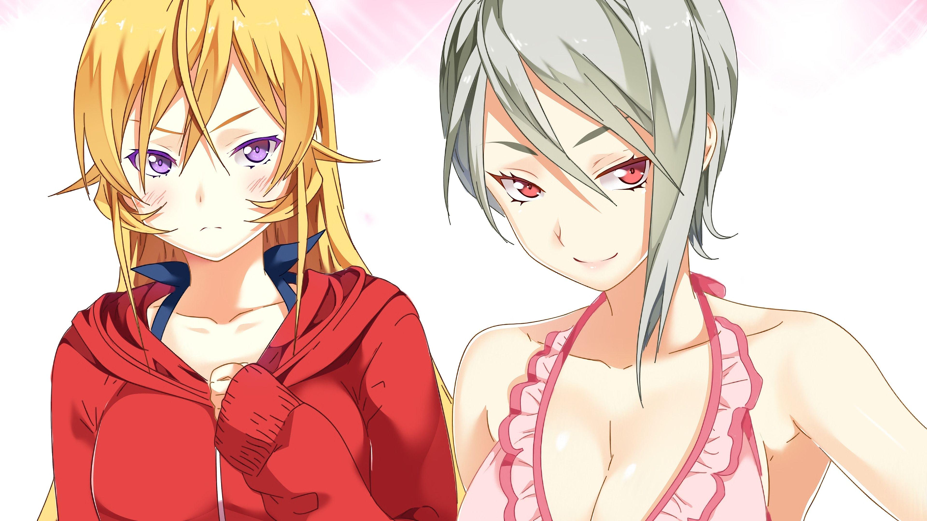 3840x2160 Alice Nakiri and Erina Nakiri Food Wars Anime Girls 4K