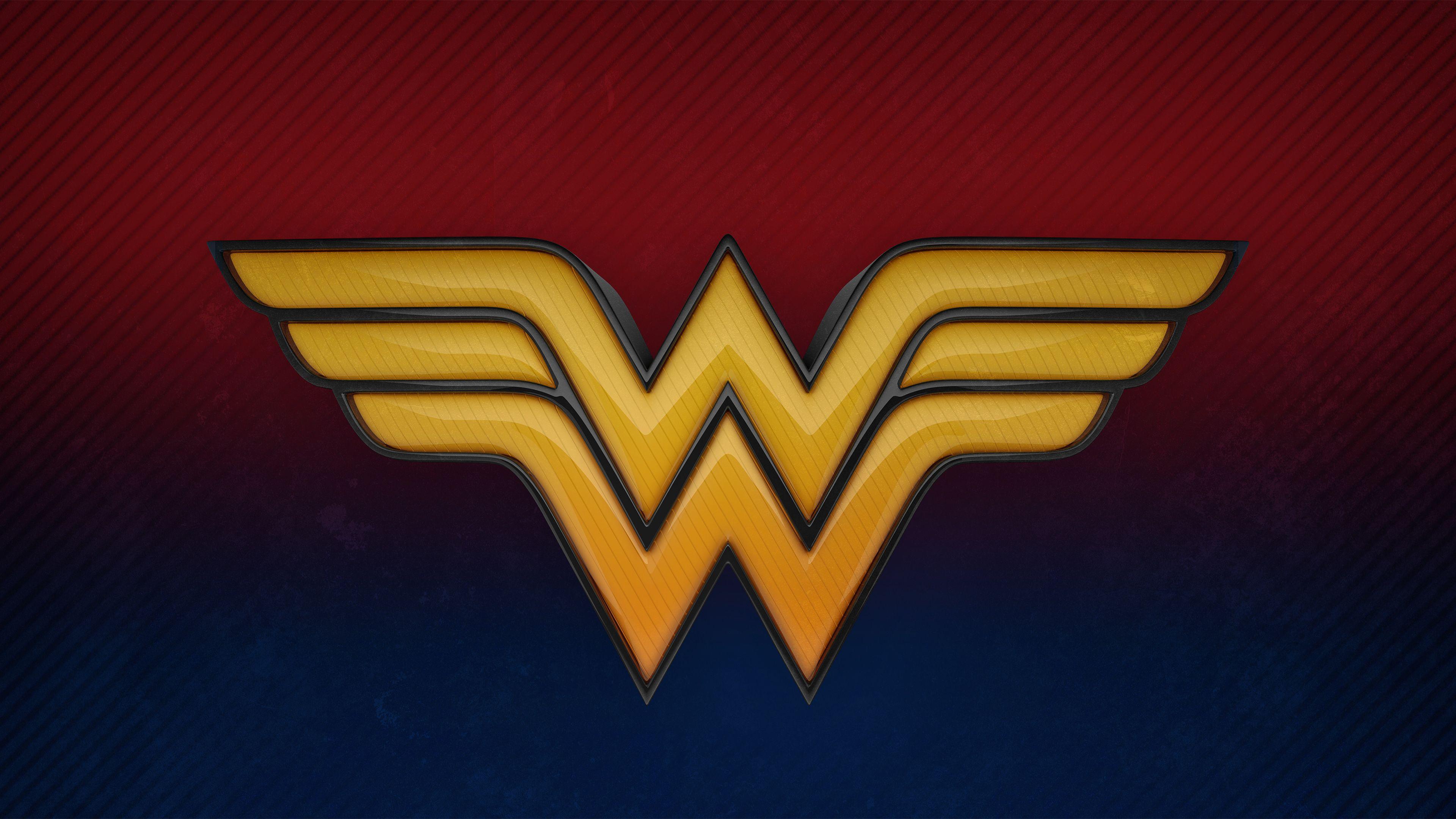 3840x2160 Wallpaper 4k Wonder Woman 3D Logo 4k 3D Wallpaper, 4k Wallpaper