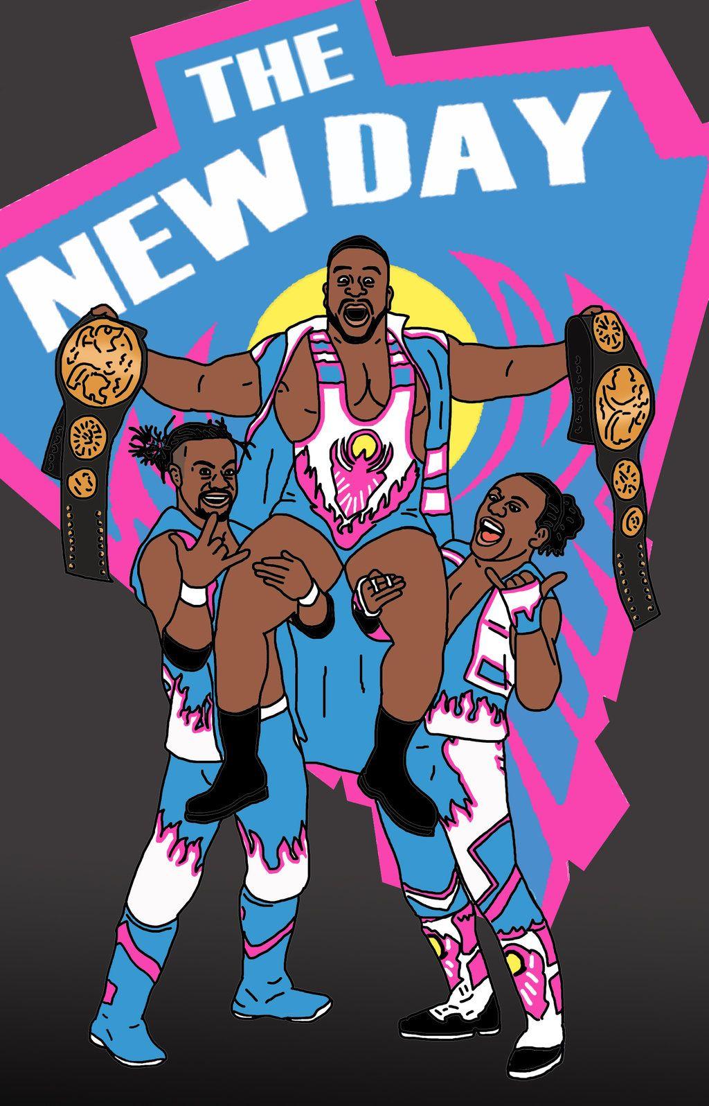 1024x1596 WWE The New Day Wallpaper