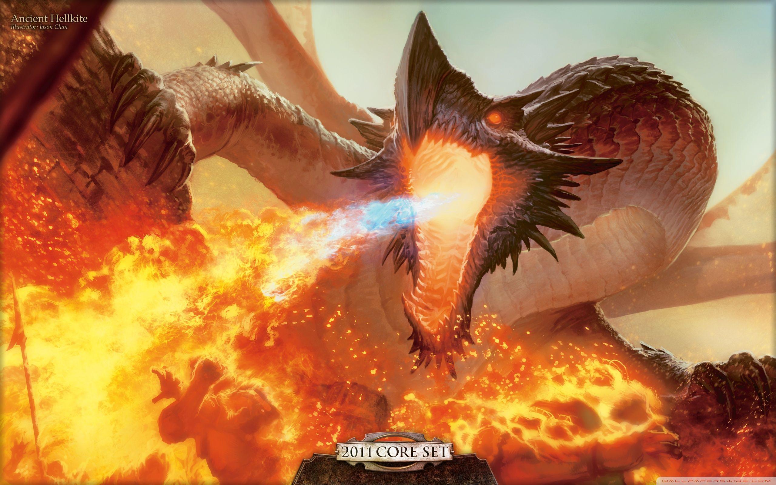 2560x1600 Fire Dragon Painting ❤ 4K HD Desktop Wallpaper for