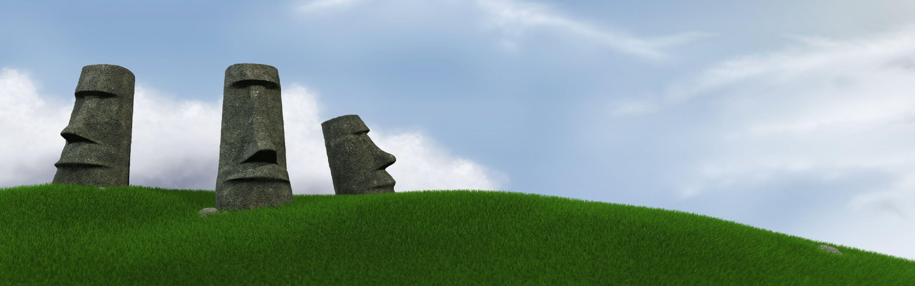 3840x1200 Easter Island. Earth picture, Island wallpaper, Easter island
