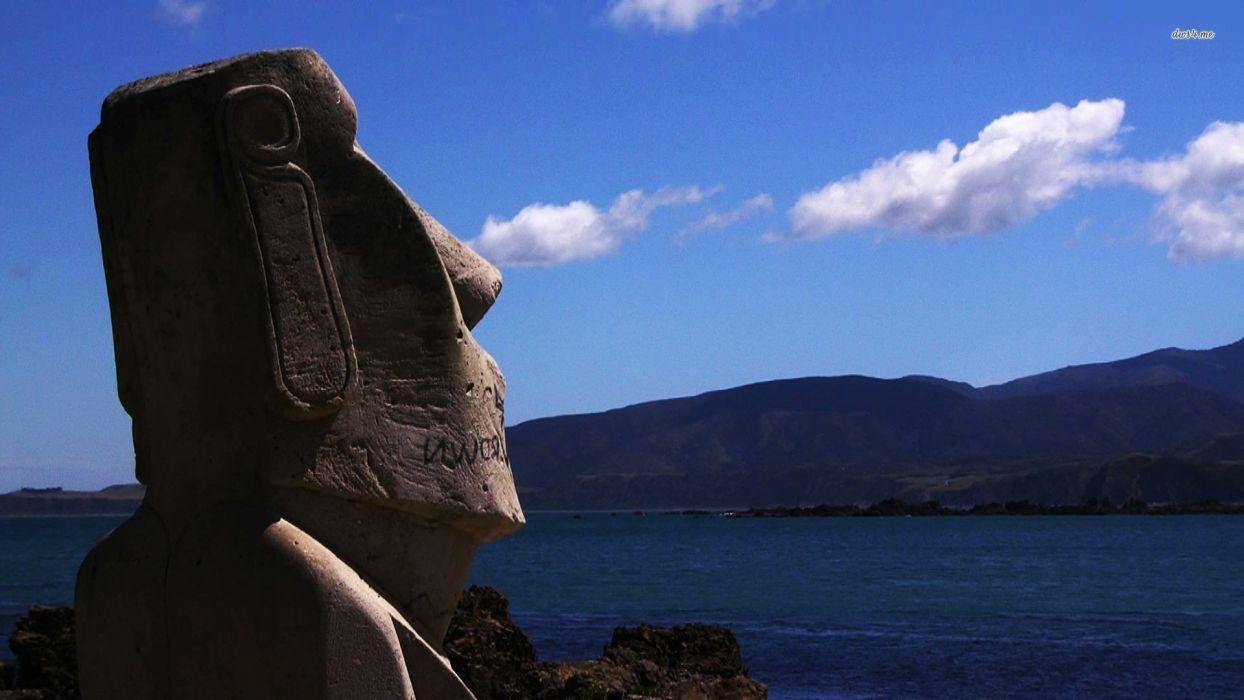 1244x700 Easter Island moai wallpaperx1080
