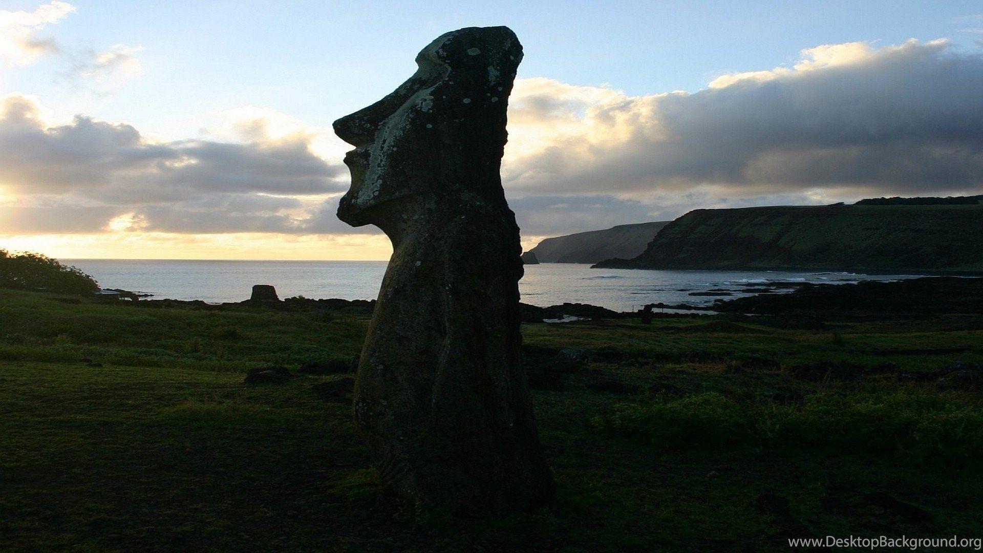 1920x1080 Moai Statues On Easter Island Wallpaper Desktop Background