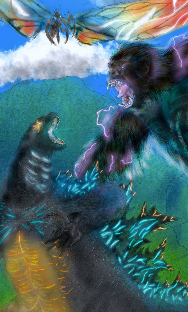 773x1280 Godzilla vs Kong wallpaper