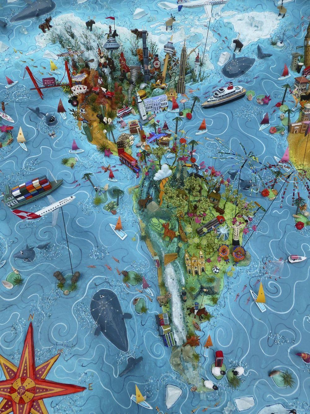1000x1333 Sara Drake Map Detail & South America