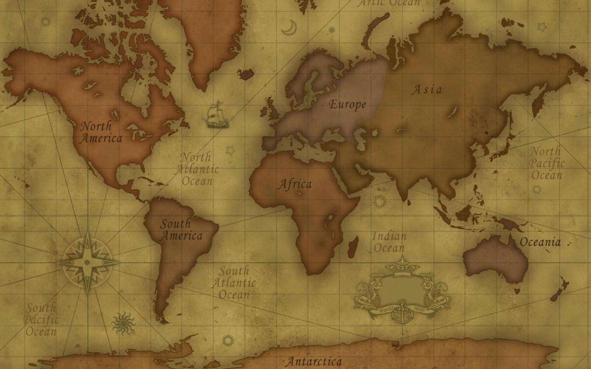 1920x1200 Africa Map Wallpaper