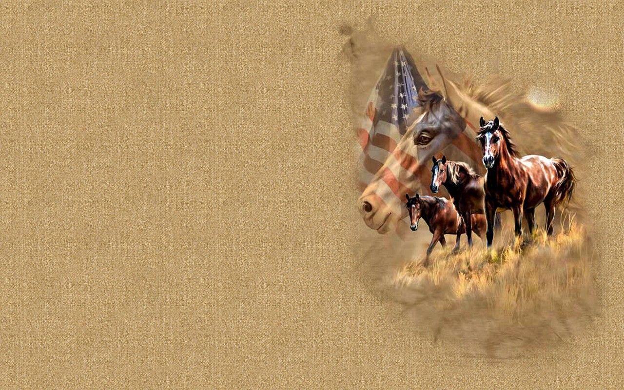 1280x800 Horse: Horse Artwork Stripes Painting Art Stars Equine Usa Flag