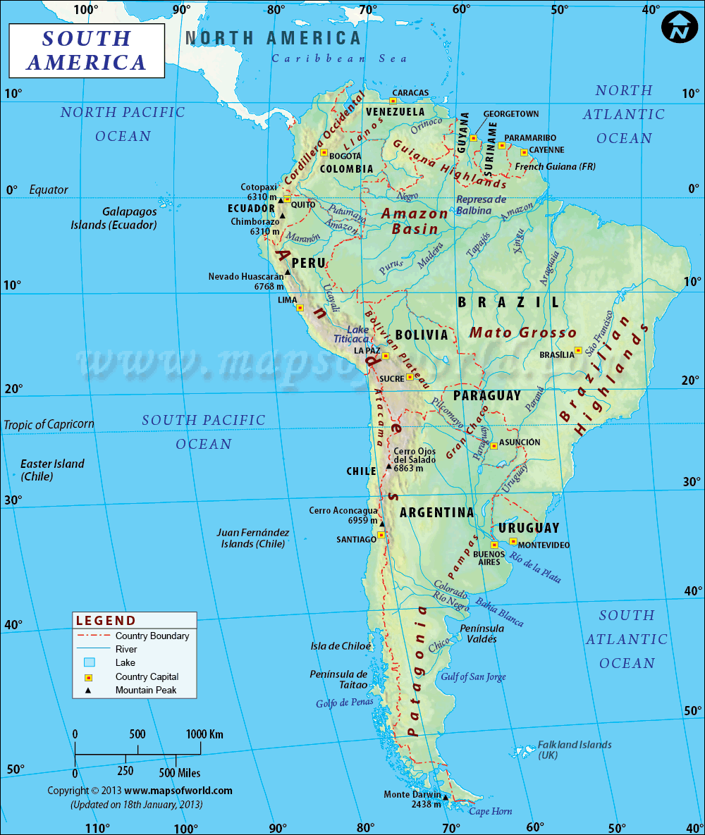 1000x1185 map of south america Large Image