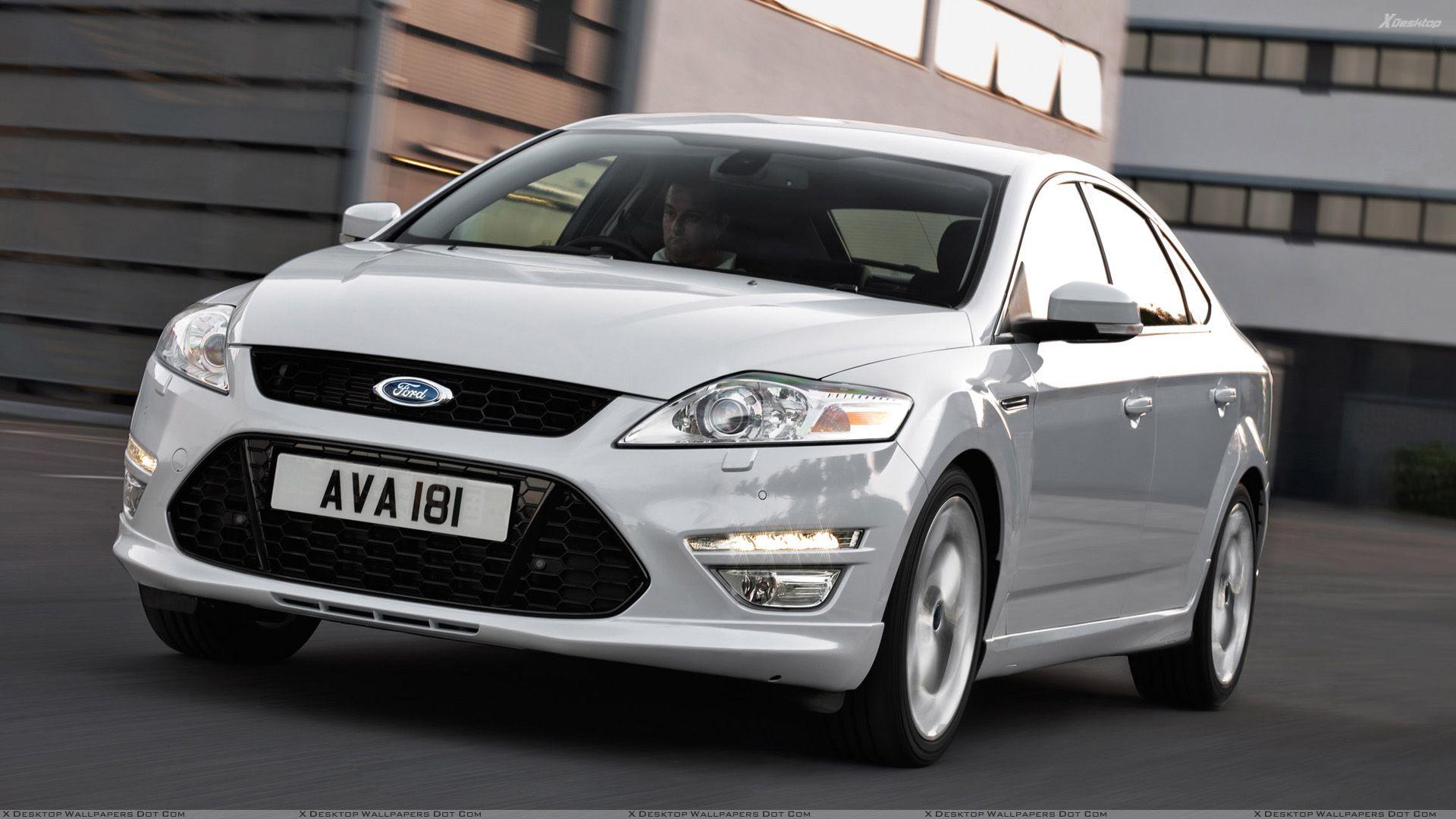 1920x1080 Front Pose Running 2011 Ford Mondeo In White Wallpaper