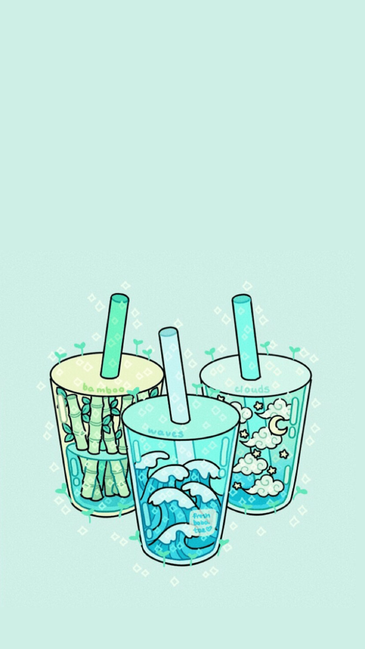 1242x2208 Aesthetic art. Cute pastel wallpaper