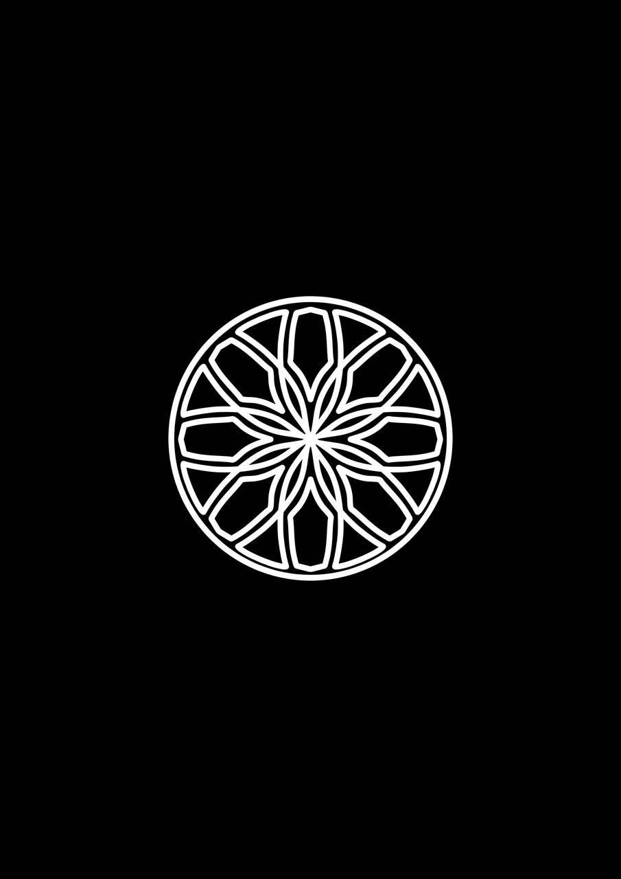 905x1280 Black White Mandala wallpaper