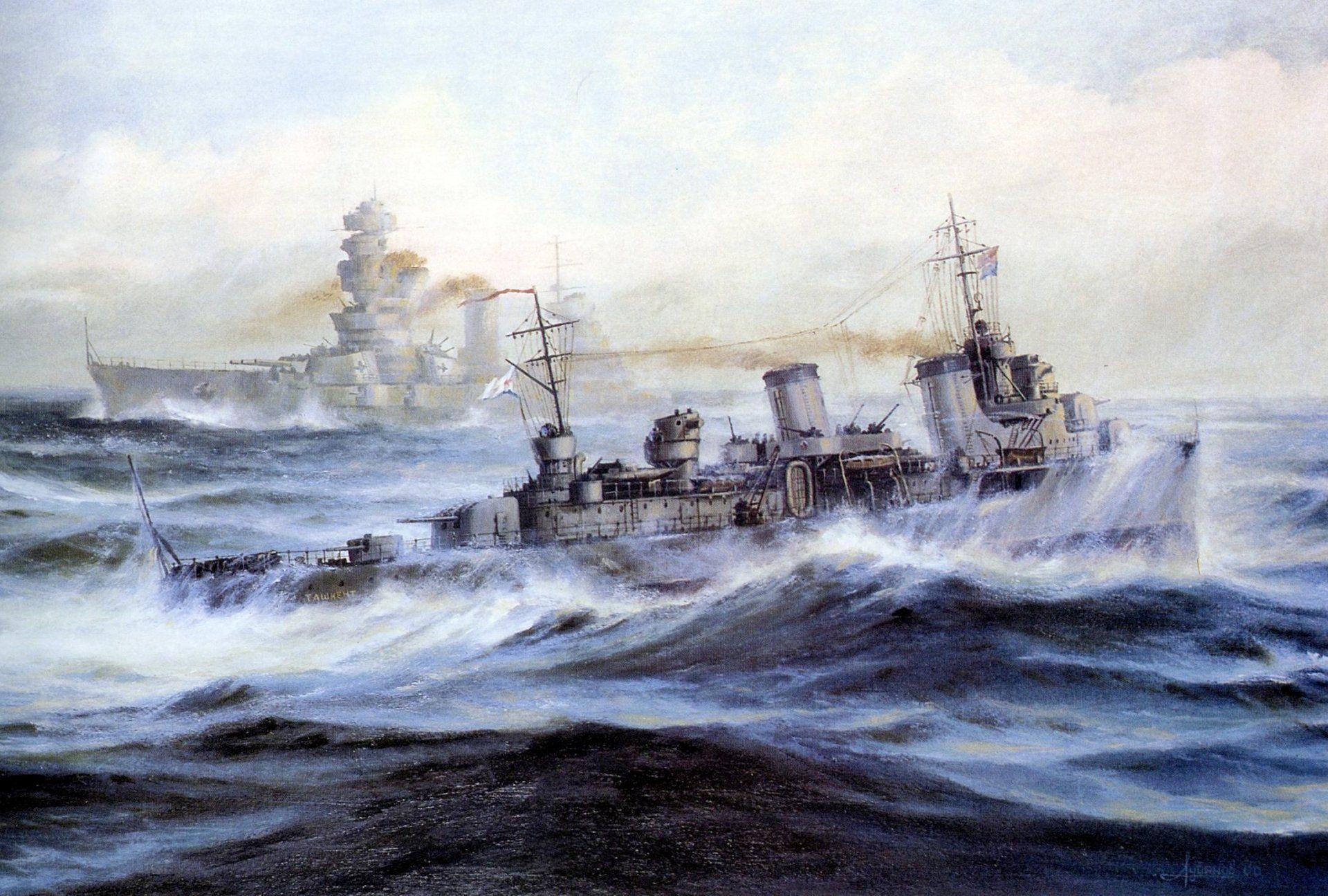 1920x1295 art leader tashkent line ship sevastopol the black sea navy