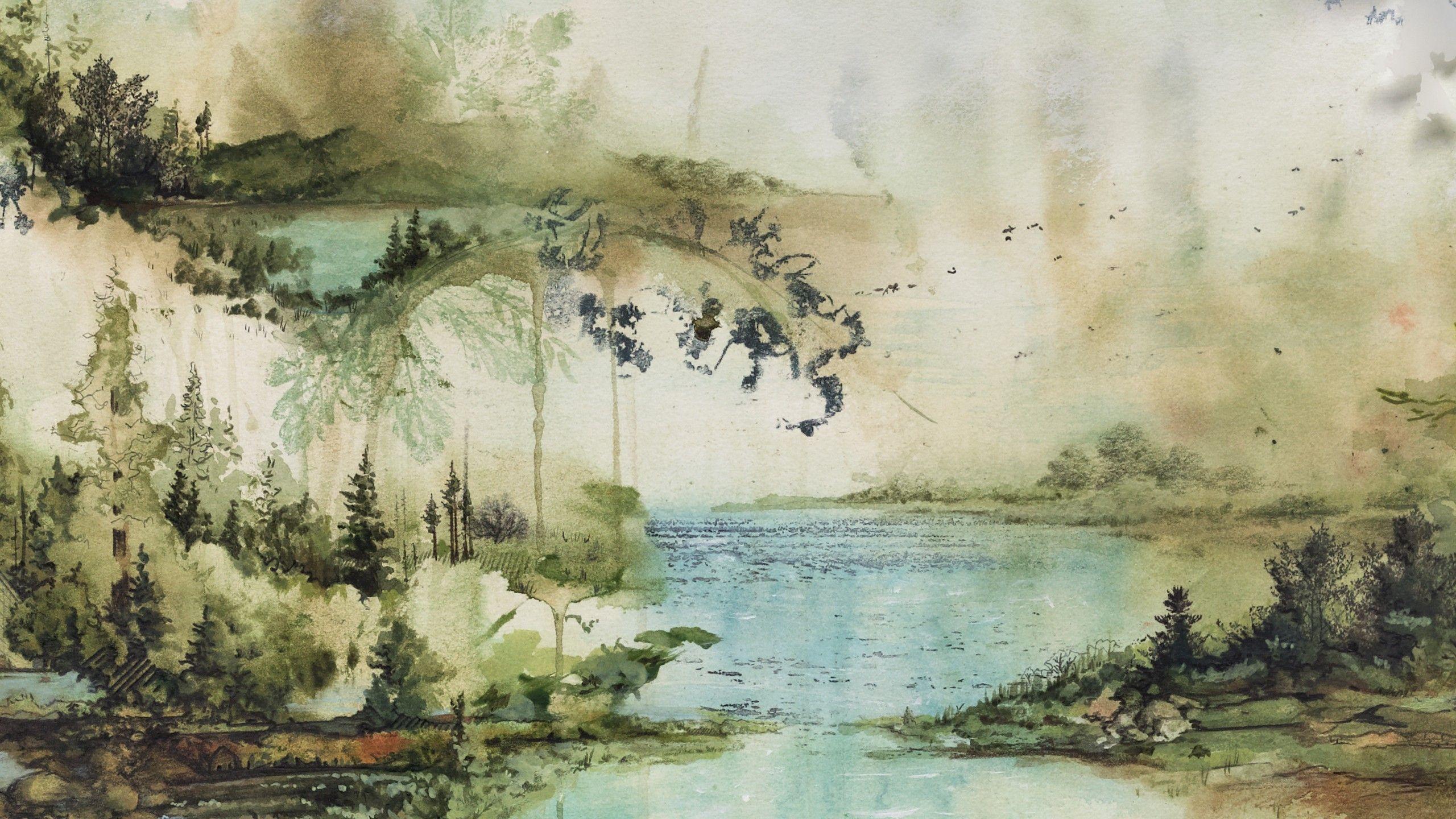 Fisker meditativ Avenue Watercolor Nature Wallpapers - Top Free Watercolor Nature Backgrounds -  WallpaperAccess