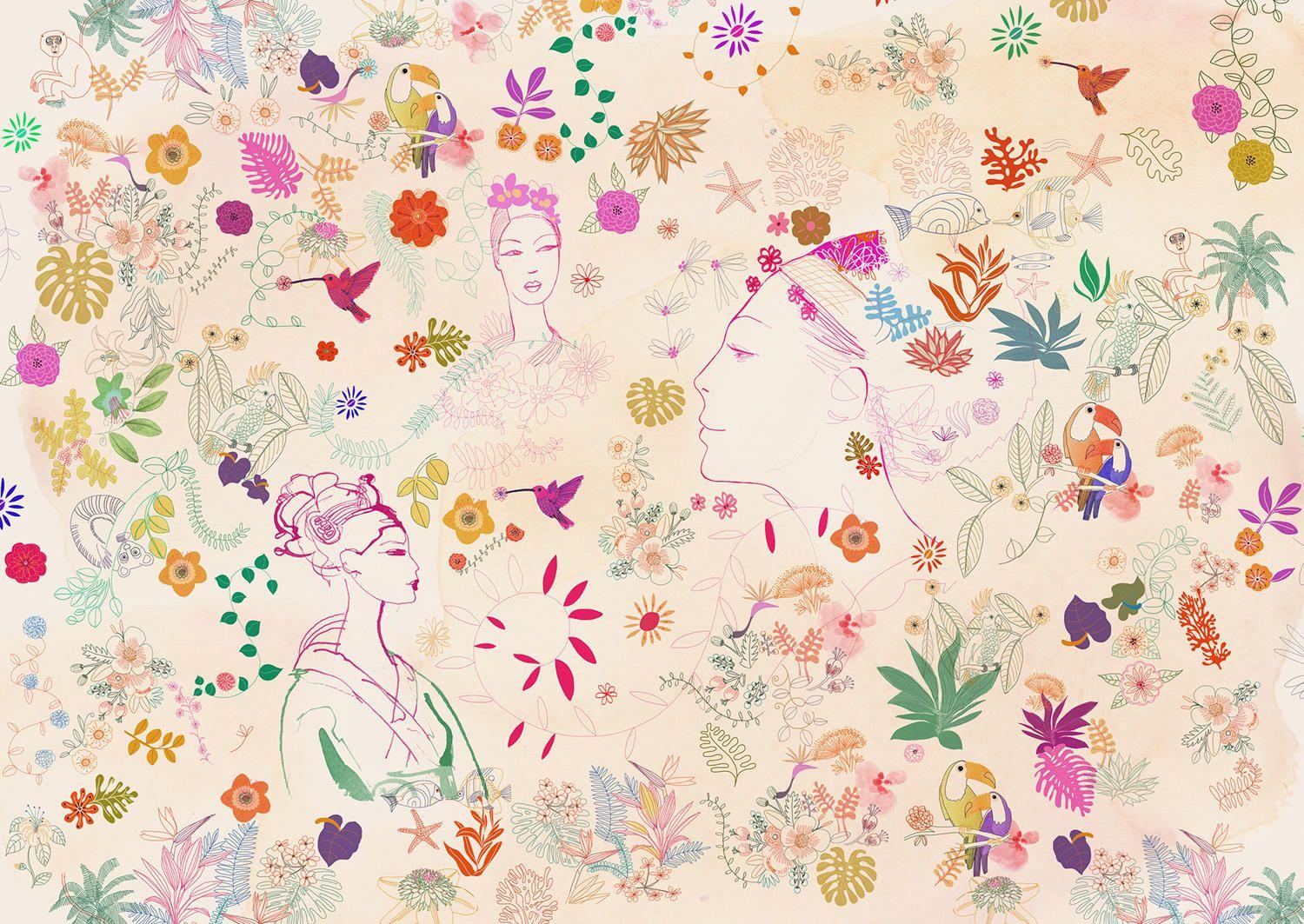 1500x1063 Watercolor, nature decor and fashion style