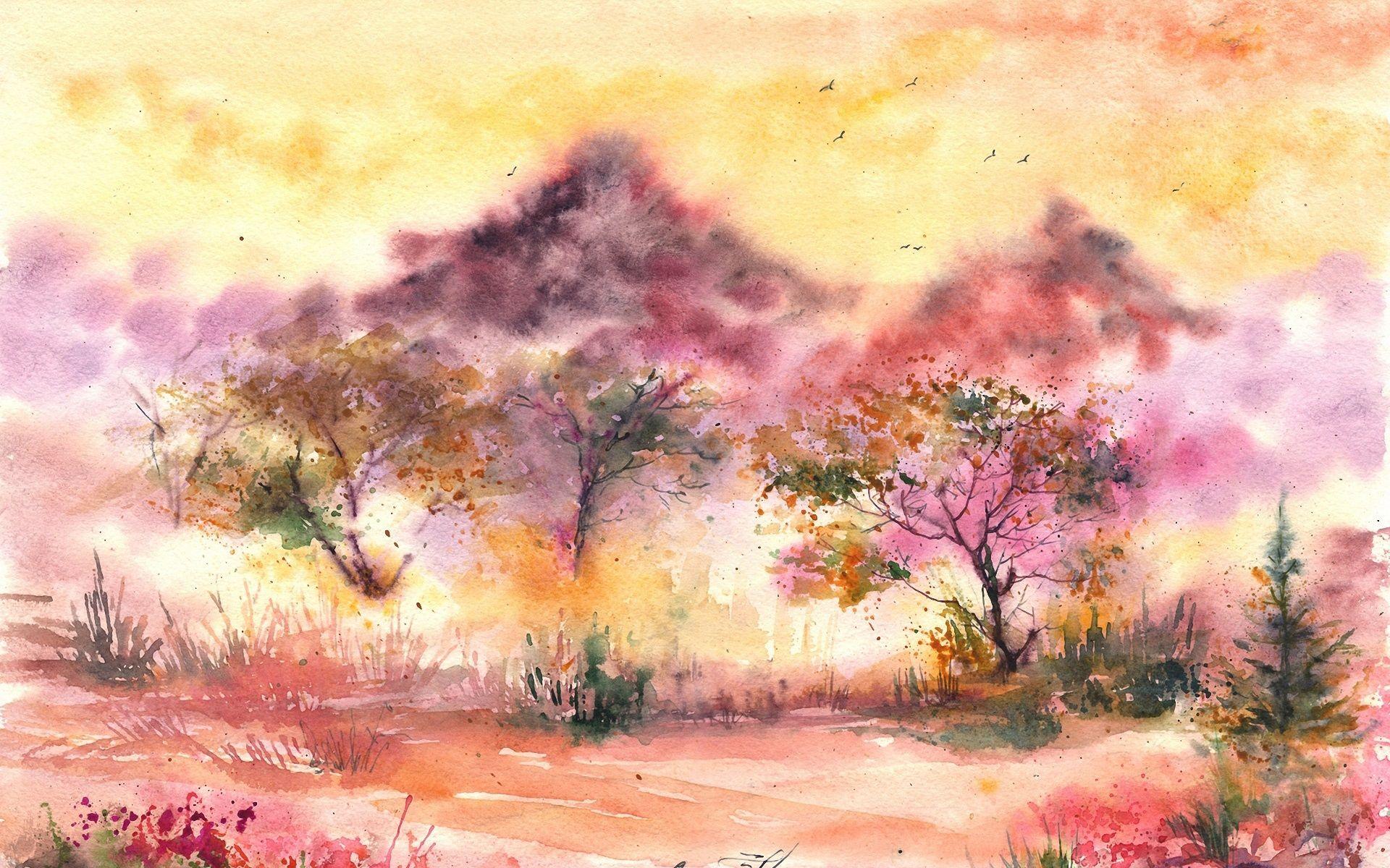 Landscape Watercolor Wallpapers - Top Free Landscape Watercolor