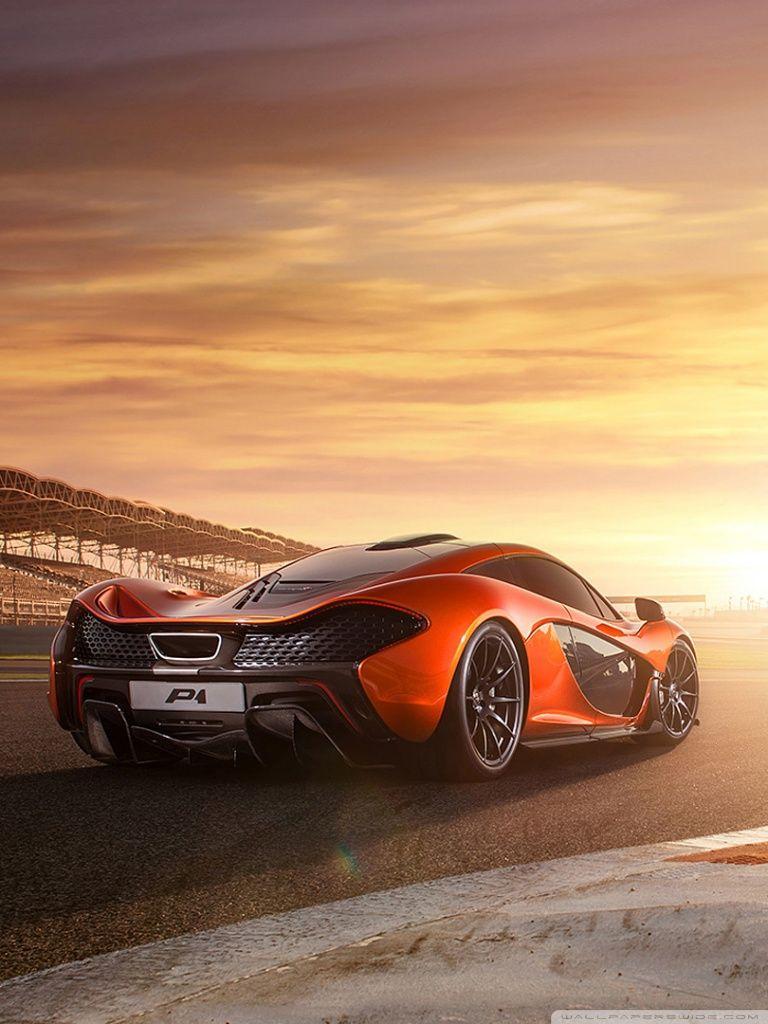 768x1024 McLaren P1 RaceTrack Ultra HD Desktop Background Wallpaper