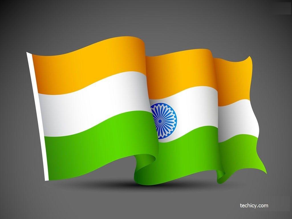 1024x768 Indian Flag Wallpaper Image [Free Download]