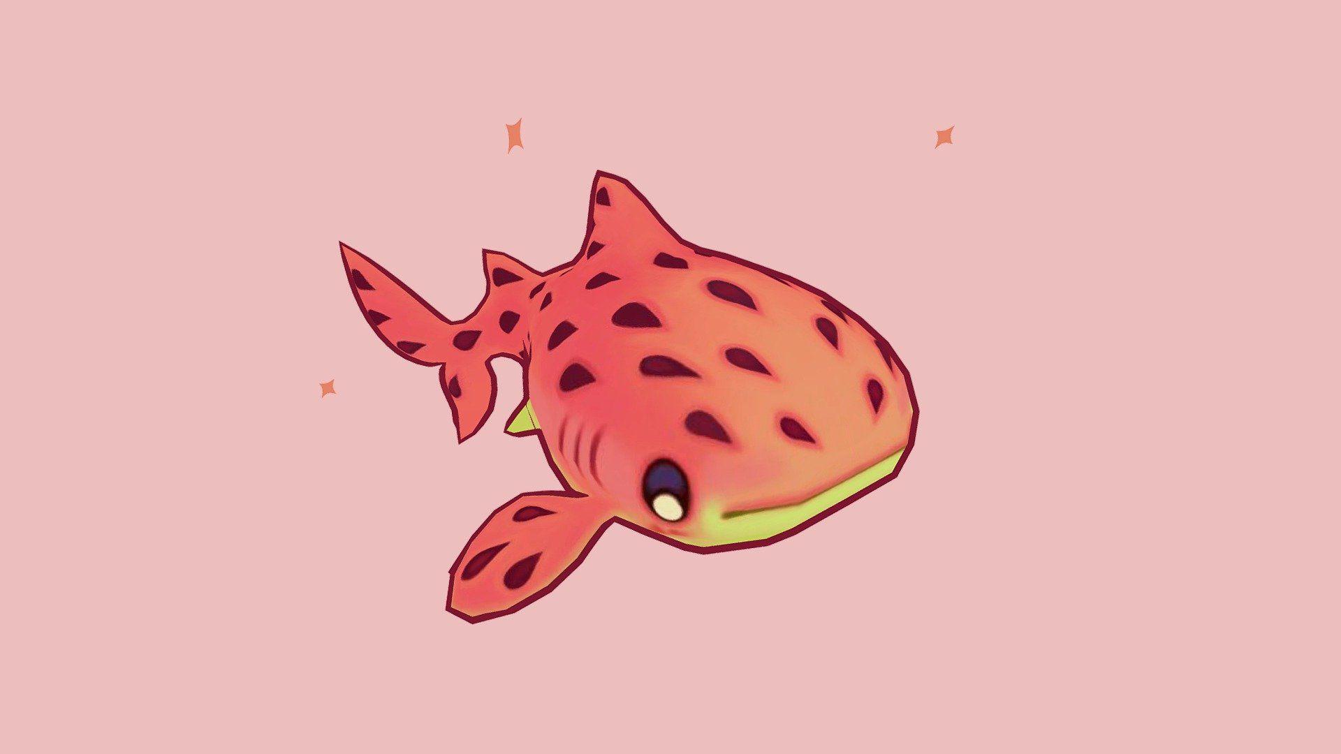 1920x1080 Watermelon Whale Shark model by Pauline Pouchtajévitch