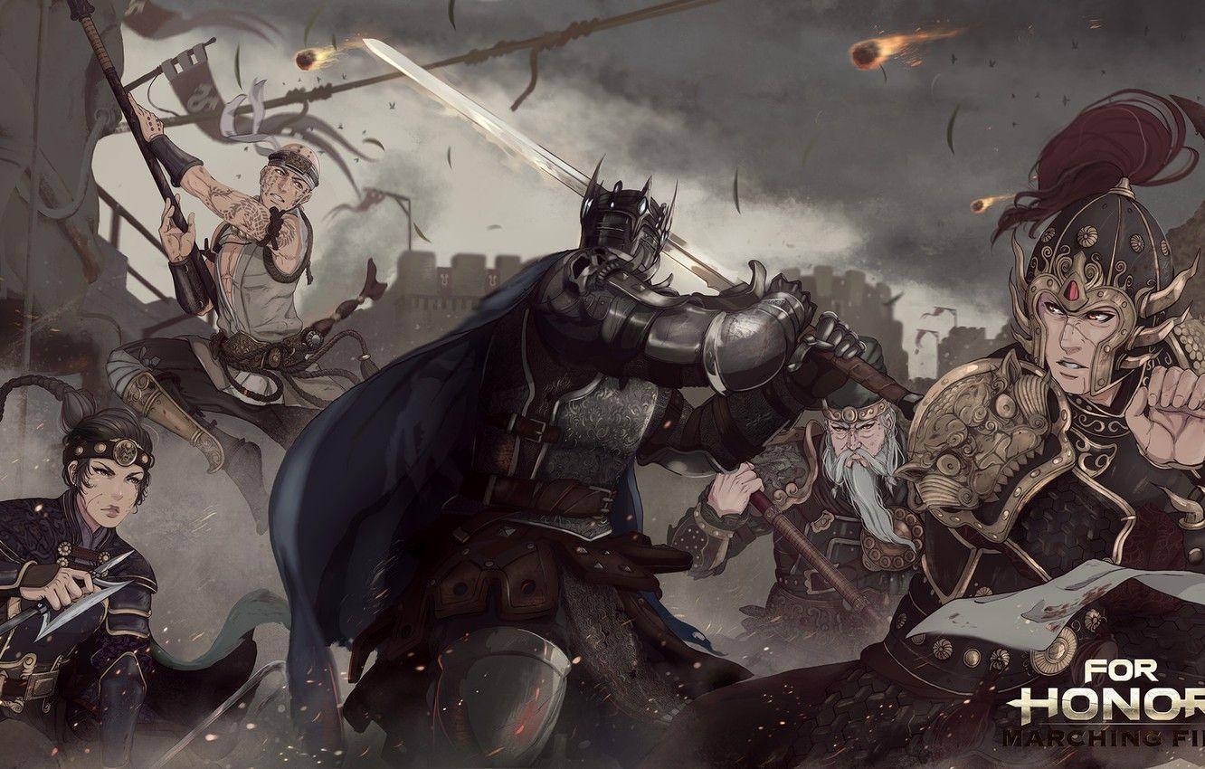 1332x850 Wallpaper Armor, Warrior, China, Asia, Knights, Asian, Warrior, Knight, Monk, Illustration, Knight, Chinese, Armor, Monk, Knights, For Honor image for desktop, section фантастика
