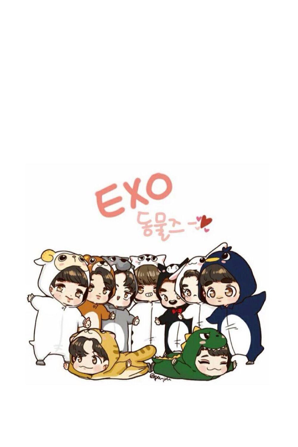  EXO  Cartoon  Wallpapers  Top Free EXO  Cartoon  Backgrounds 