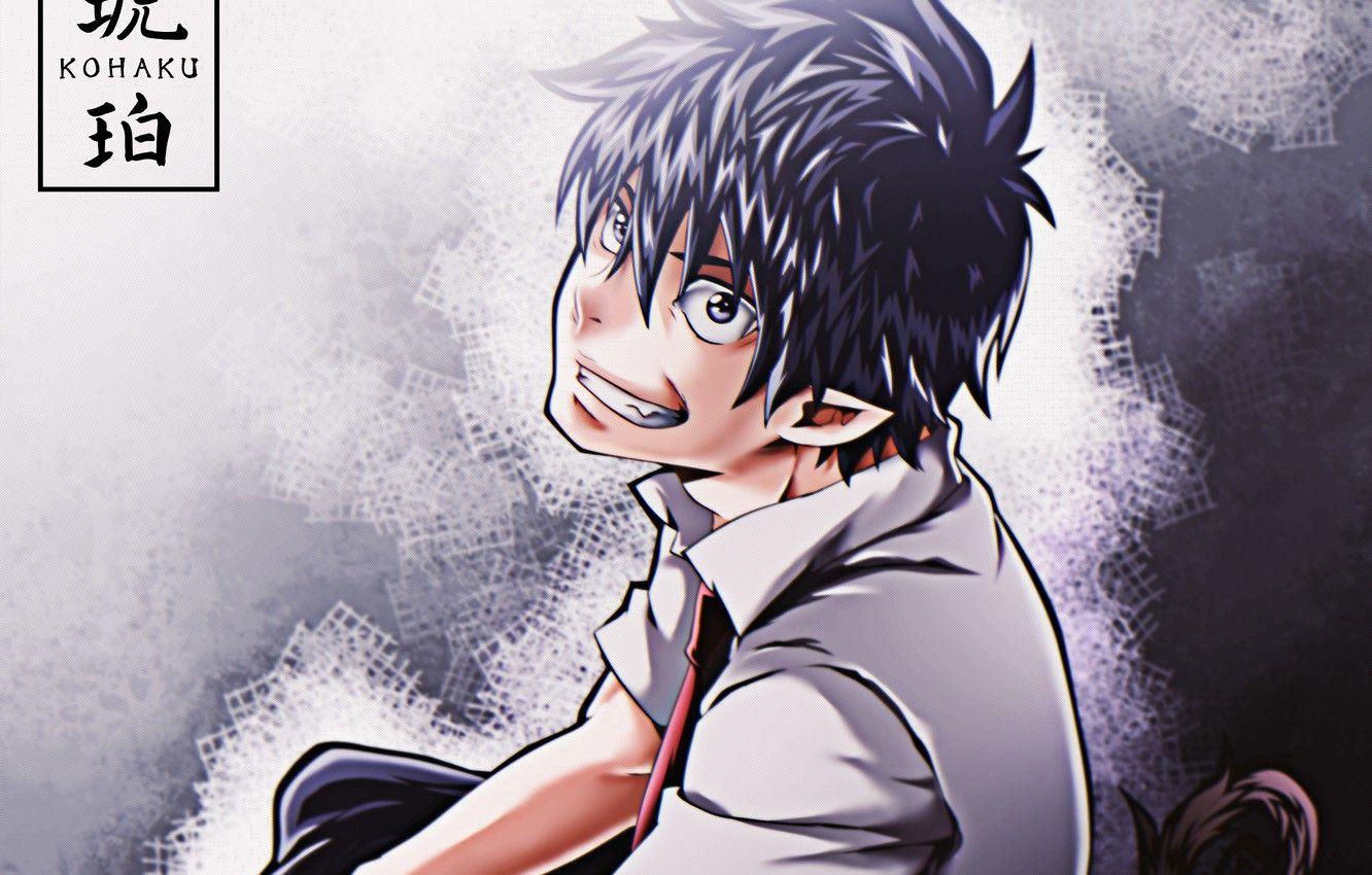 1332x850 Wallpaper guy, poludemon, Rin Okumura, Blue Exorcist, Ao No