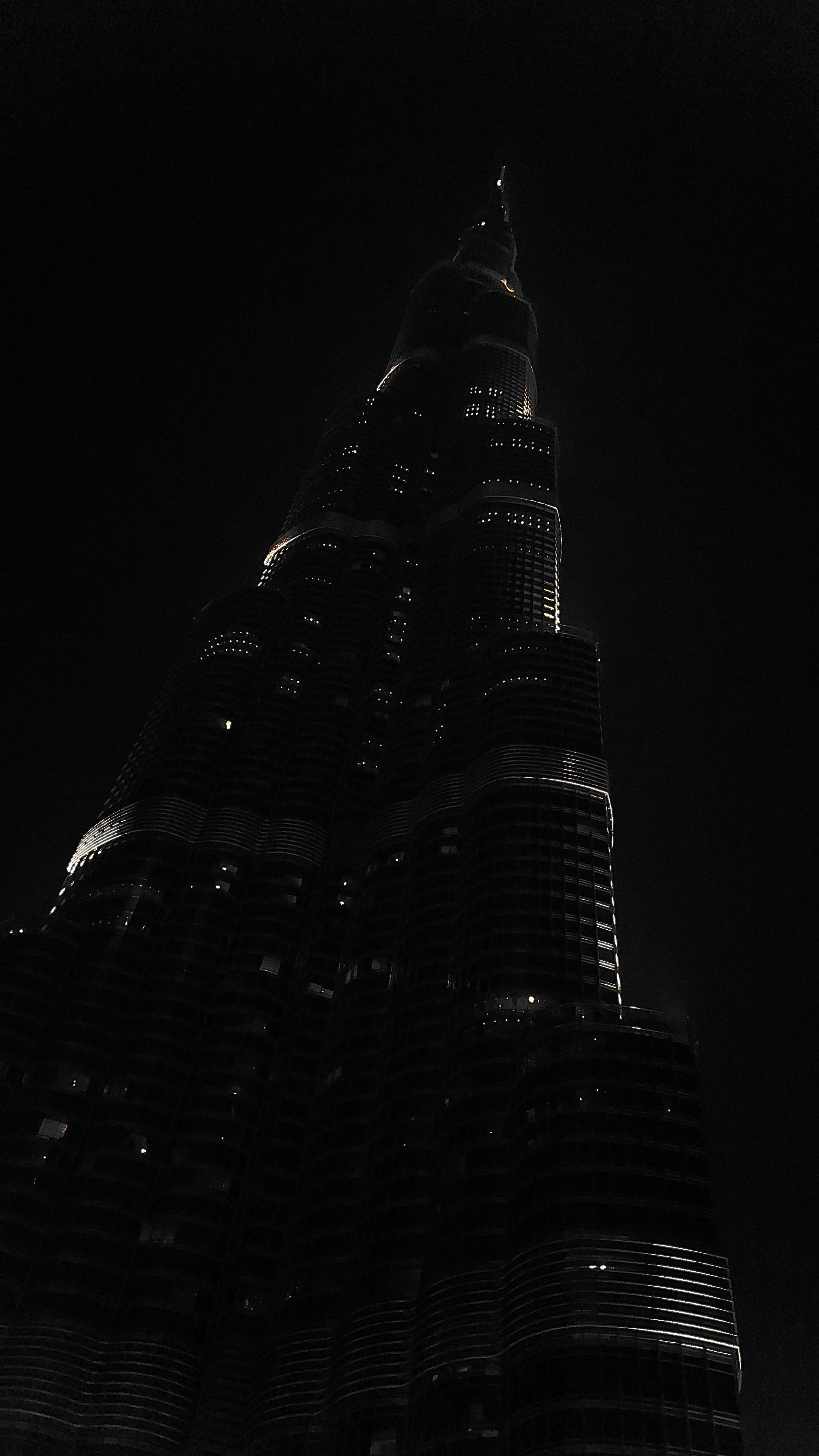2160x3840 A simple picture of the Burj Khalifa I took at night on iPhone X