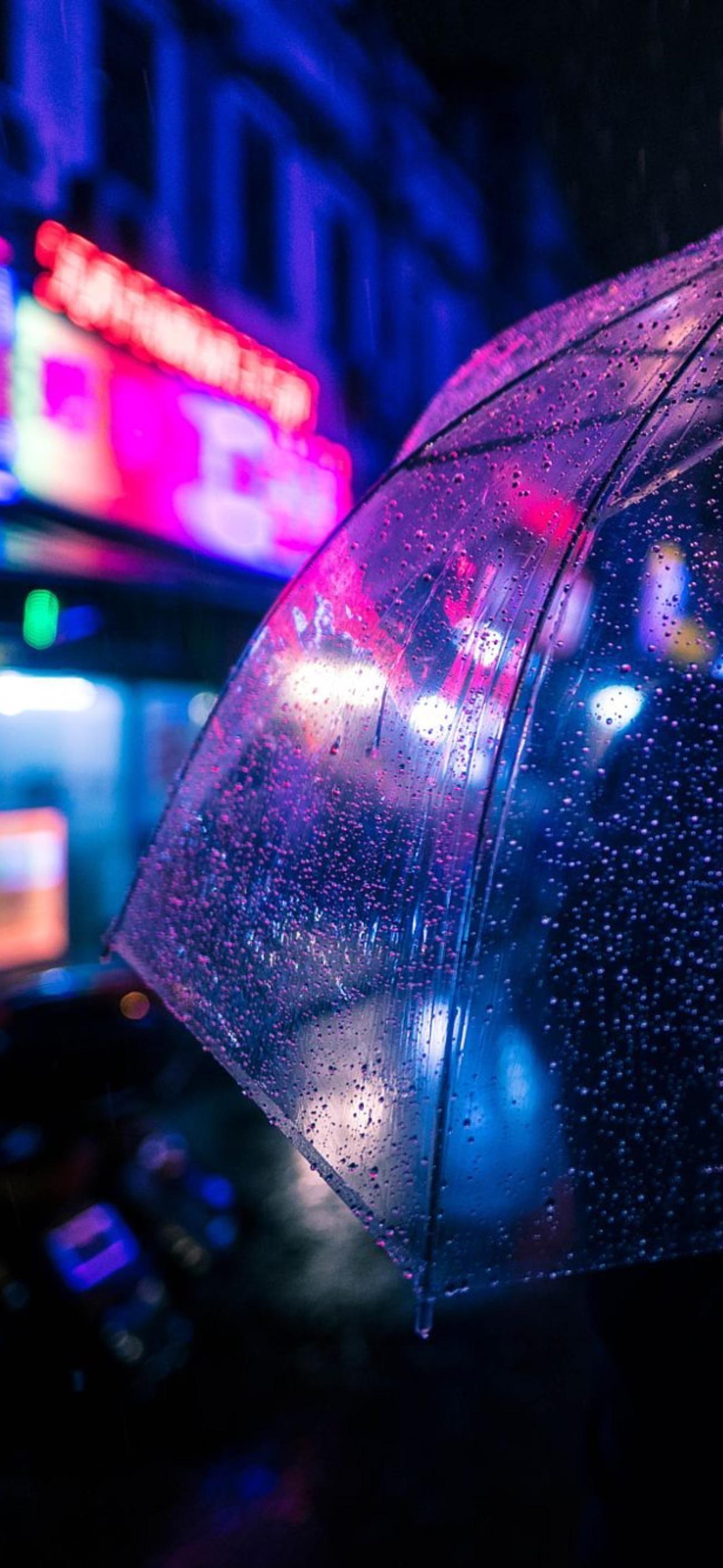 1301x2820 List of Nice Simple Anime Wallpaper IPhone Rain night in 2020