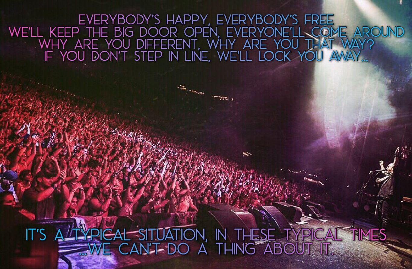 1366x894 A wallpaper I made for PC. DMB, lyrics from the song “Typical