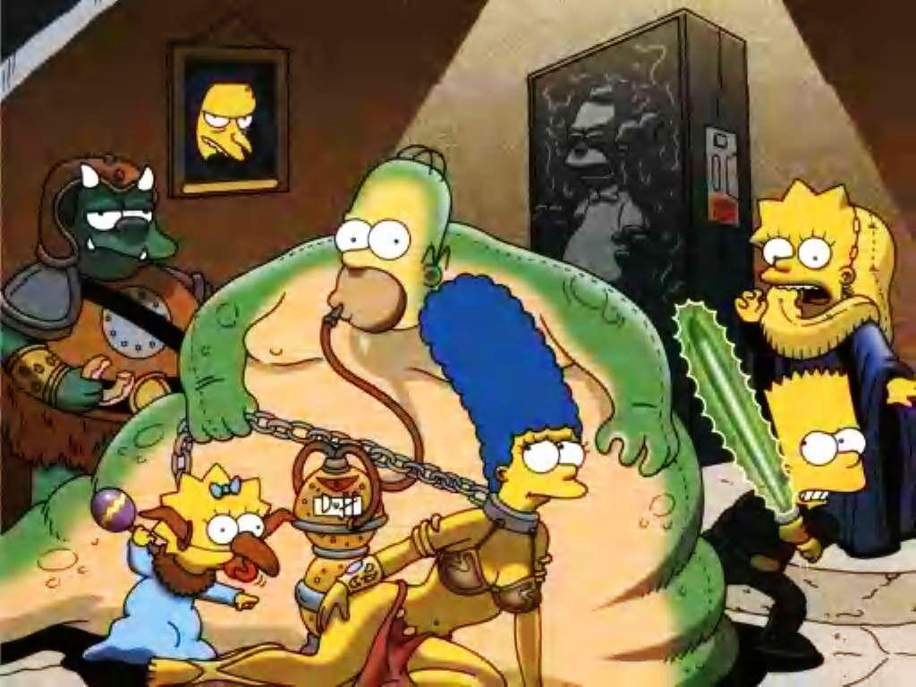 1024x768 The Simpsons Wars Parody .