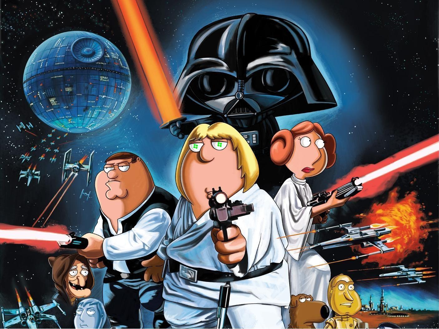1407x1055 Family Guy Star Wars Poster 壁紙画像.com