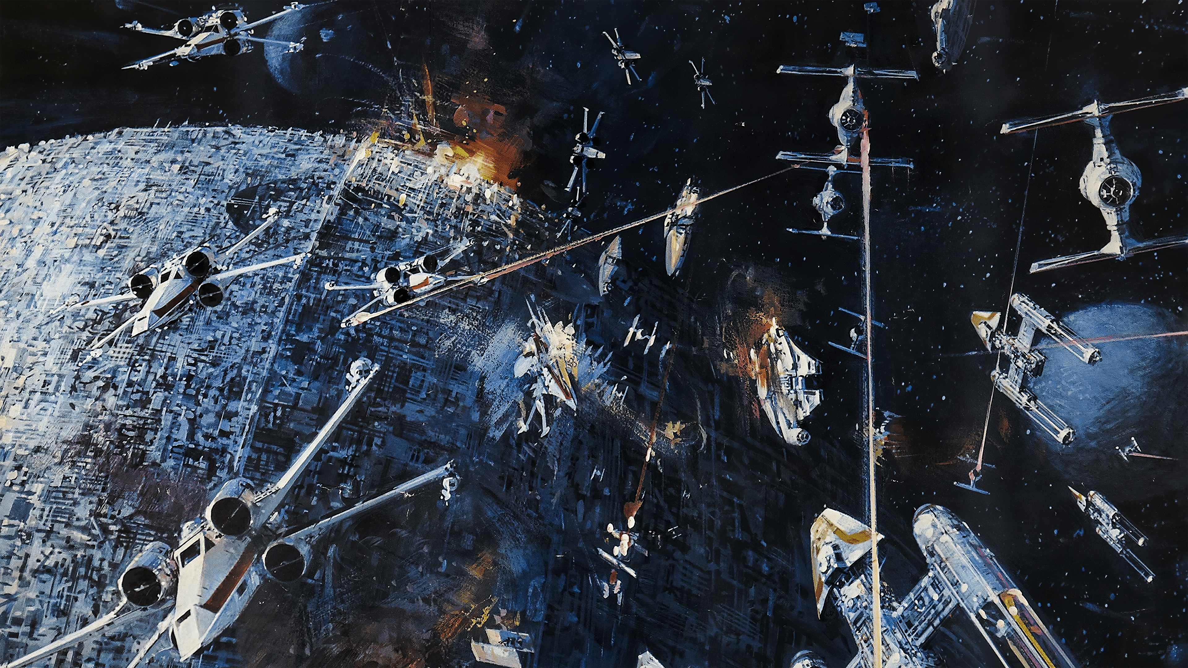 3840x2160 Star Wars Poster by John Berkey (1977) [3840x2160]