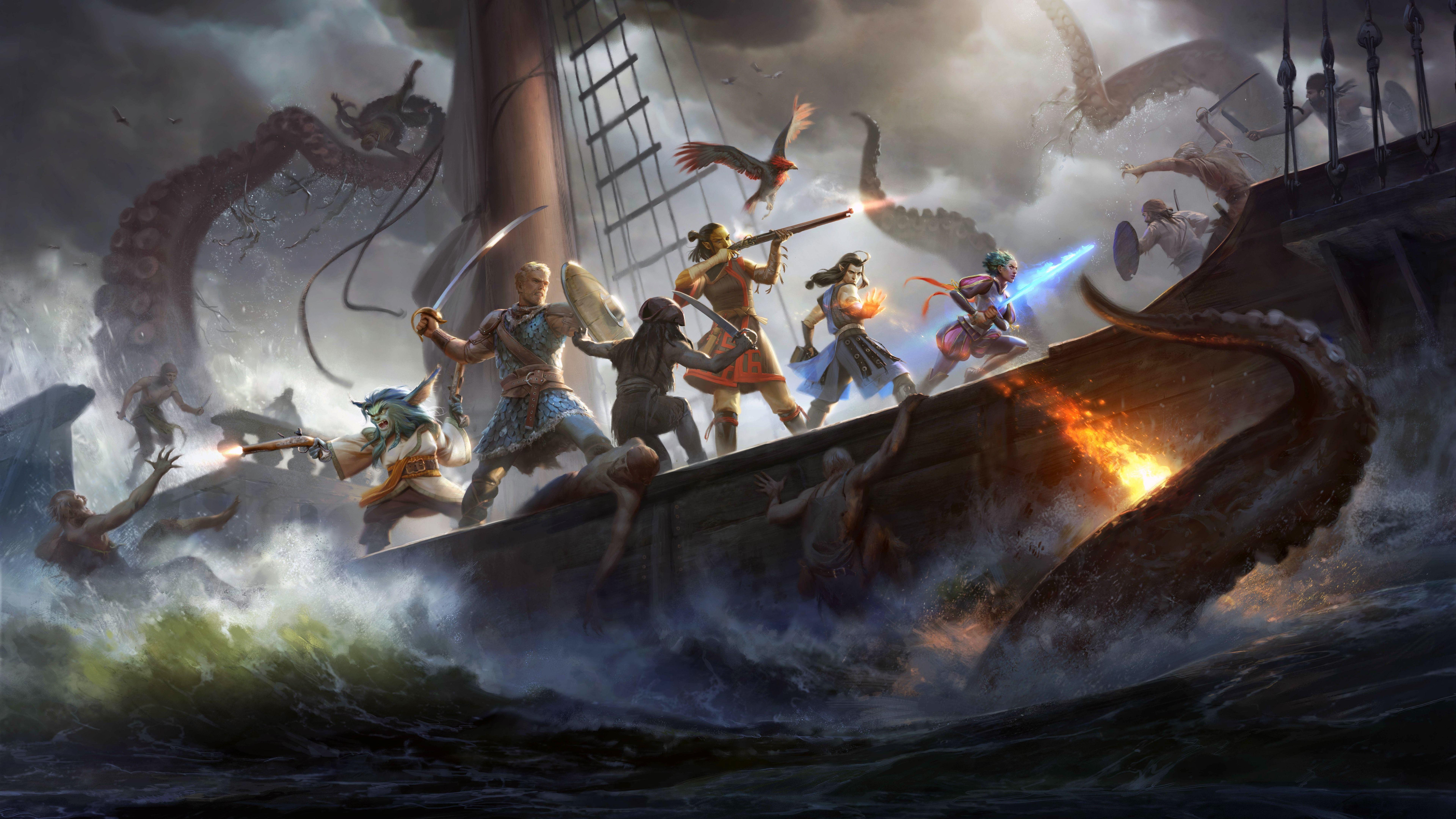 7680x4320 Pillars of Eternity II: Deadfire, RPG game 1242x2688 iPhone 11 Pro