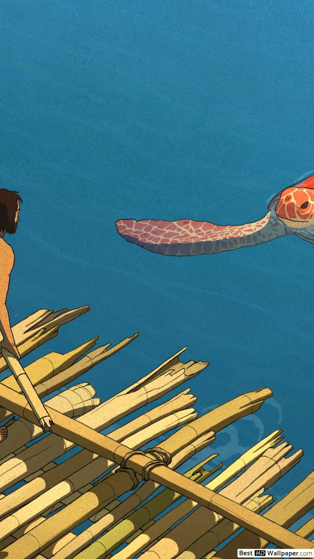 1080x1920 The red turtle HD wallpaper download