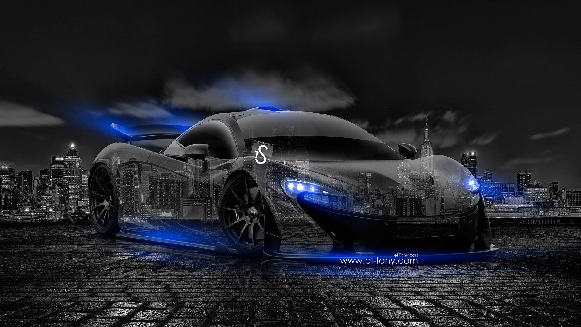 1920x1080 McLaren P1 Wallpaper Blue