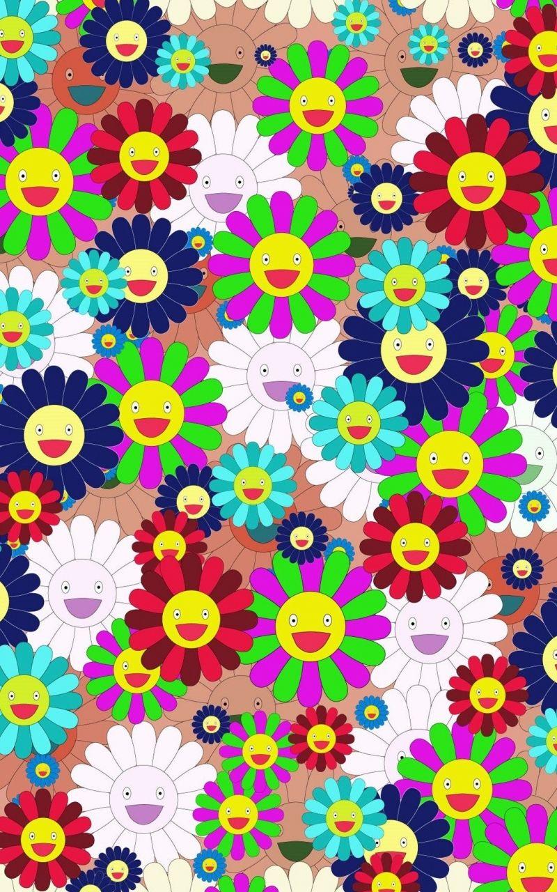 800x1280 Free download Takashi Murakami phone Wallpaper WallpaperBoat