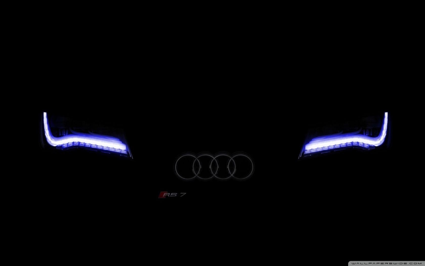 1680x1050 Download Faded Audi Xenon Blue UltraHD Wallpaper