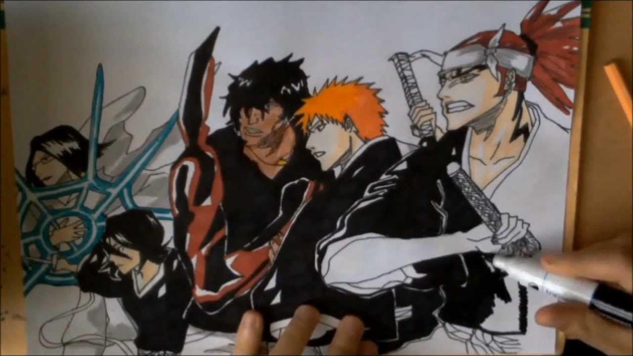 1280x720 Drawing a bleach wallpaper HD 1080p (by DraftsmanMomo93)