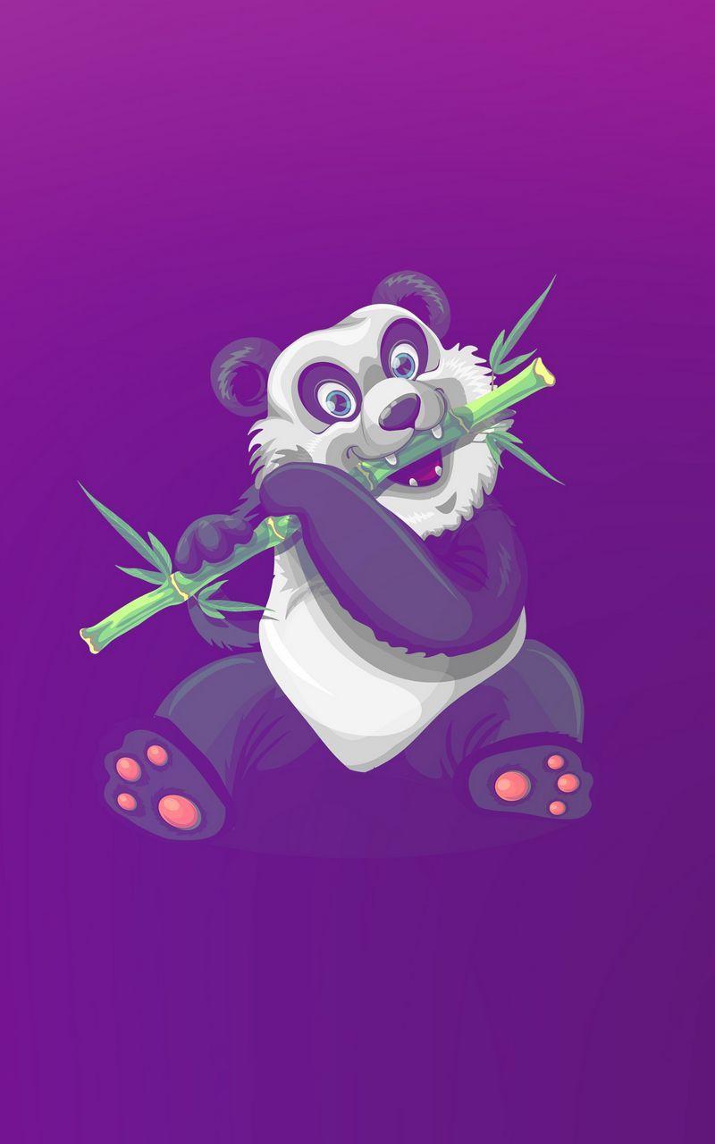 800x1280 Download wallpaper 800x1280 panda, art, bamboo, cute samsung