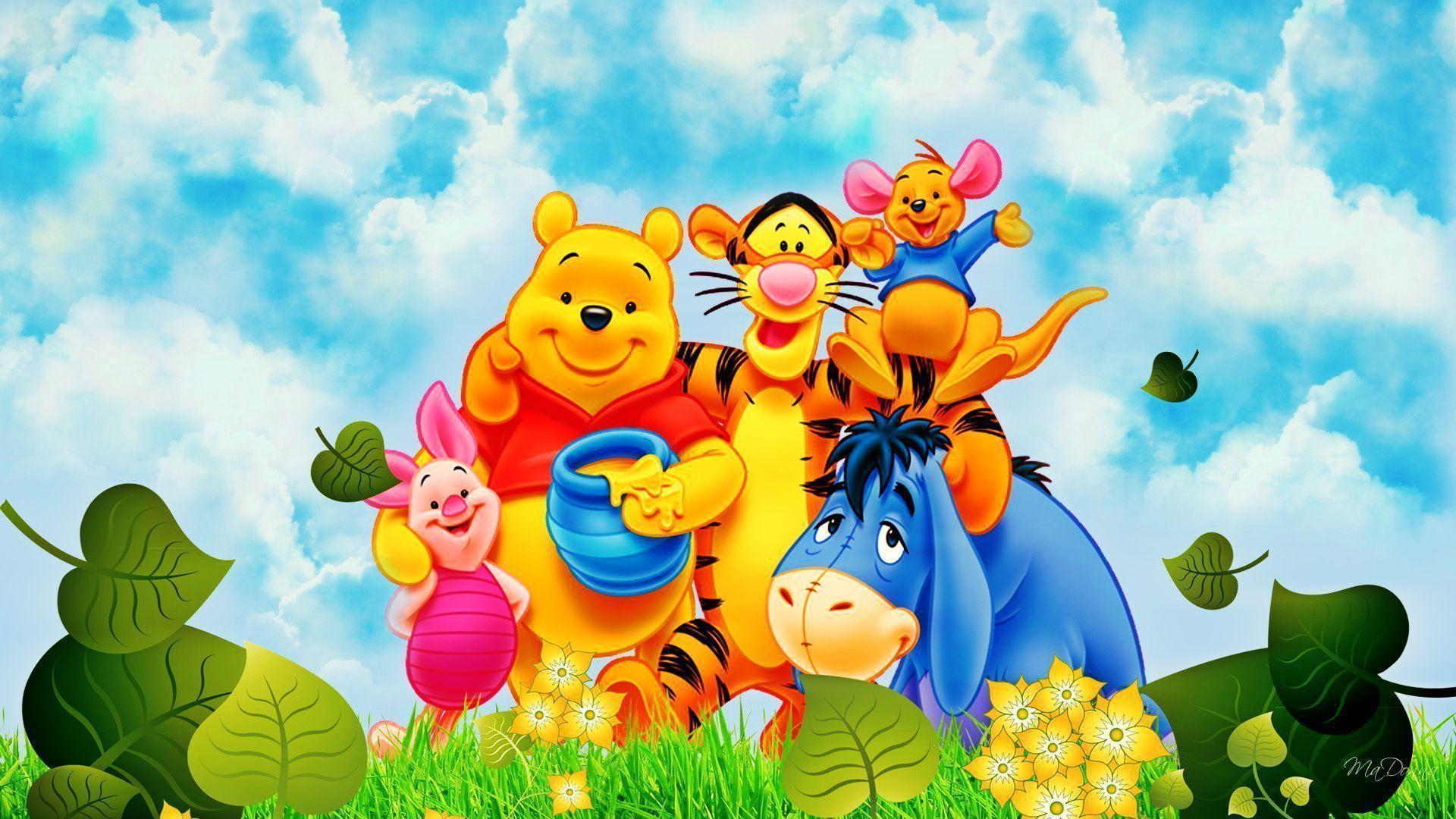 1920x1080 Winnie The Pooh And Friends hình nền