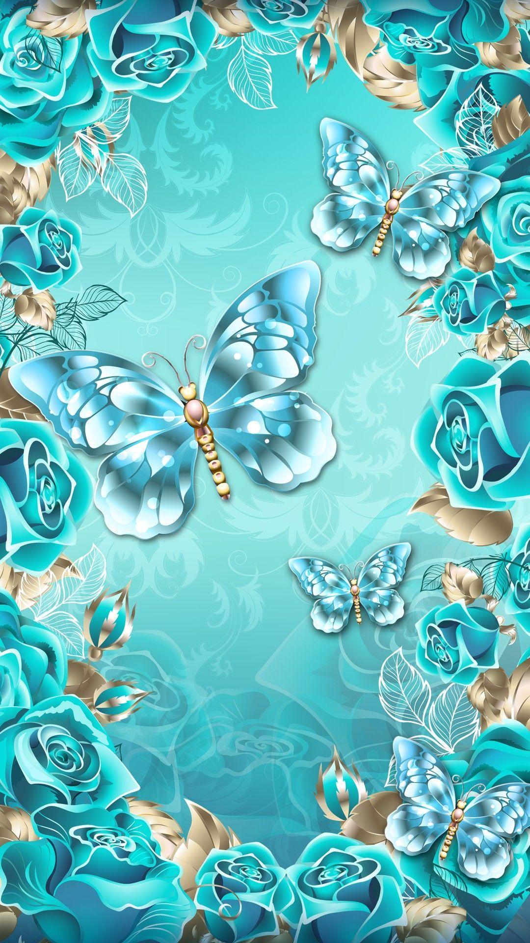 Teal Butterfly Wallpapers - Top Free Teal Butterfly Backgrounds