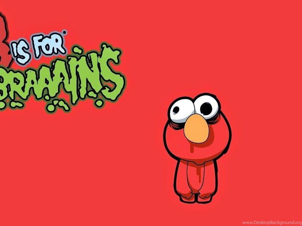 1024x768 Zombie Elmo Cartoon Wallpaper Free Cartoon Wallpaper Desktop