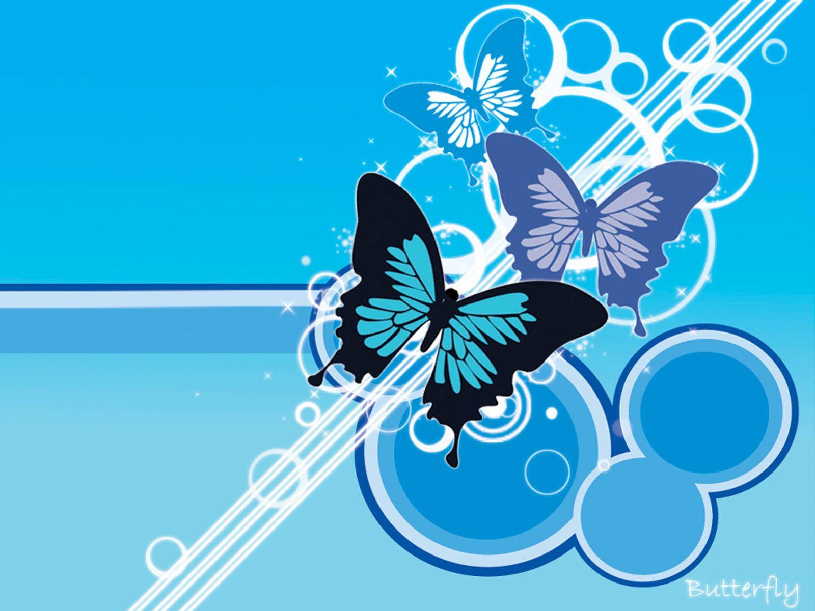 1600x1200 wallpaper: Vector Butterfly Wallpaper