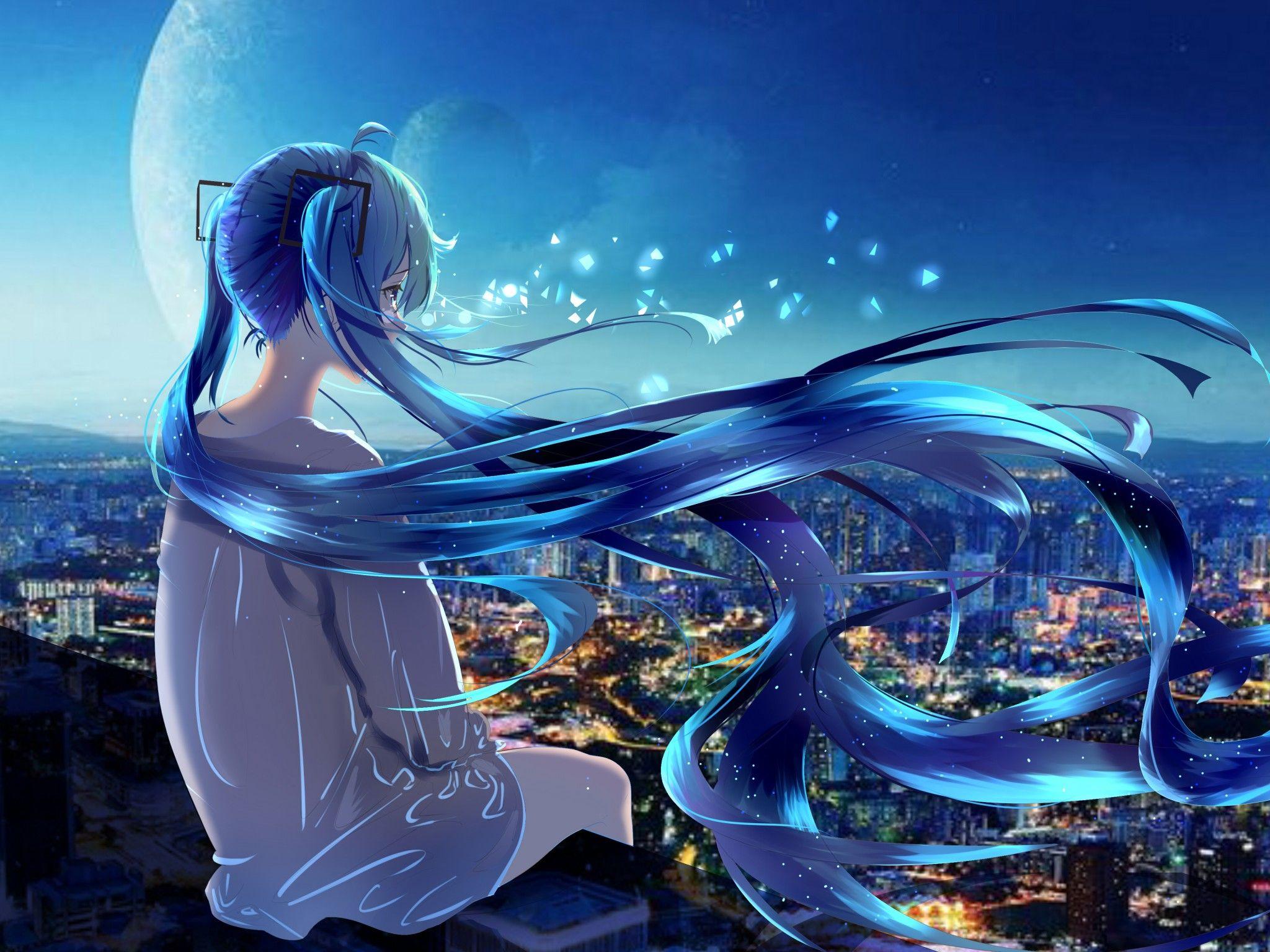 2048x1536 Anime girl 4K Wallpaper, Alone, Fantasy, 5K, Fantasy