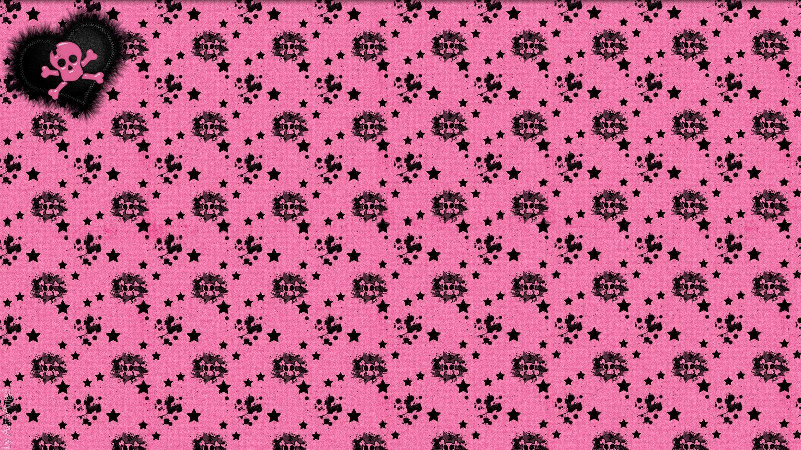 1600x900 Free download Pink Skulls Twitter Background Pink Skulls Twitter