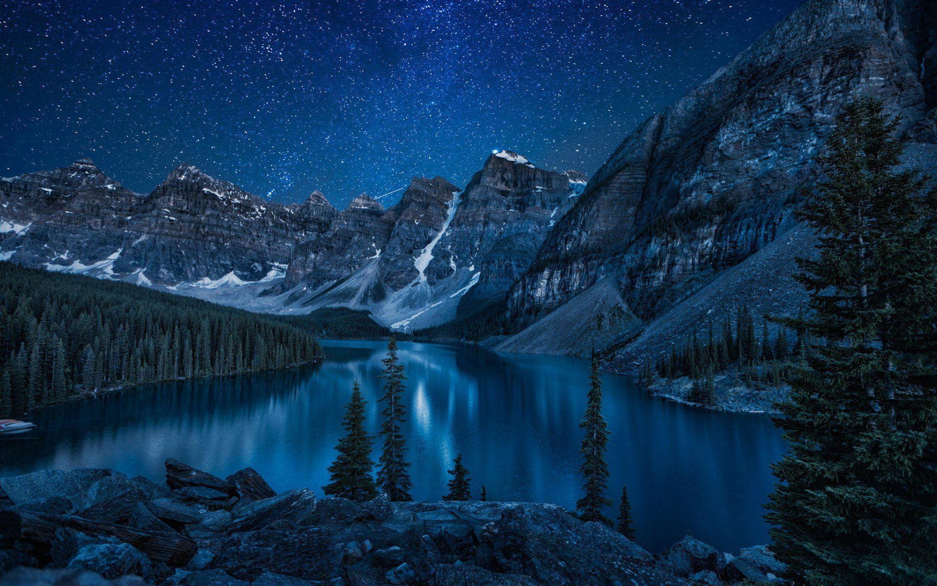Night Mountain Wallpapers Top Free Night Mountain Backgrounds
