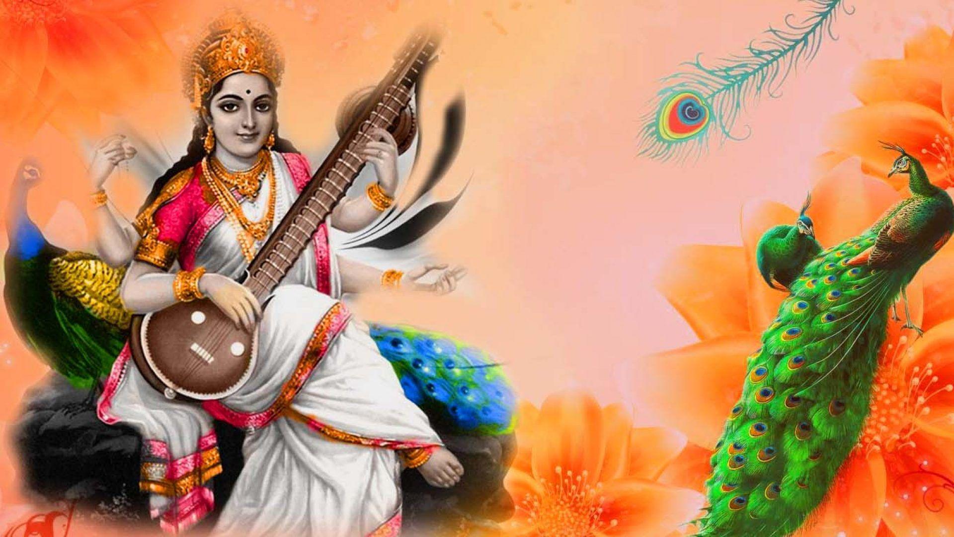 Saraswati God Wallpapers - Top Free Saraswati God Backgrounds -  WallpaperAccess